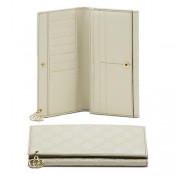 Blanc Gucci Continental Porte-Monnaie Avec Verrouillage Charme Rabais